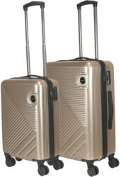 HaChi Miami pezsgő 4 kerekű 2 részes bőrönd szett (Miami-2-reszes-szett-pezsgo-S-M)