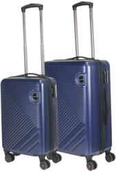 HaChi Miami kék 4 kerekű 2 részes bőrönd szett (Miami-2-reszes-szett-kek-S-M)