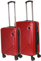 HaChi Miami bordó 4 kerekű 2 részes bőrönd szett (Miami-2-reszes-szett-bordo-S-M)