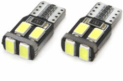 AMiO Bec de pozitie tip LED T10 W2.1x9.5 W5W, 12V, 6 LED SMD 5730, culoare alb, AMIO, set 2 buc AutoDrive ProParts