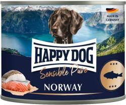 Happy Dog Dog Pur Norway - Conservă de carne de somon | Sursă unică de proteine (6 x 200 g) 1.2 kg
