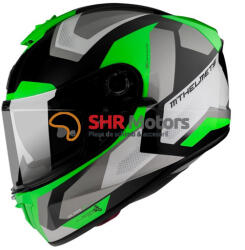 MT Helmets Casca integrala MT Blade 2 SV Finishline D6 verde fluor lucios (ochelari soare integrati)
