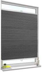 Woltu 60×120 cm harmónika roló, dupla pliszé, méhsejt pliszé fúrás nélkül, sötétszürke-fehér - mindentjoaron