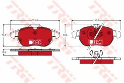 TRW Set placute frana, frana disc OPEL ASTRA H (L48) (2004 - 2016) TRW GDB1613DTE