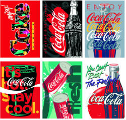 Lizzy Card Coca-Cola Lipamill tűzött füzet A/4, 40 lap kockás, többféle minta (LIZ-88495688) - mesescuccok