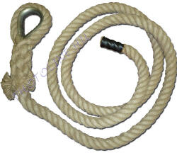  Mászókötél, 5 m, kötélszívvel, akasztóval, végzáróval