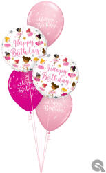  Héliumos luficsokor szülinapra, balerina, Happy Birthday - INGYENES GLS szállítással (LUFI201048)