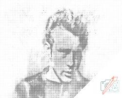  PontPöttyöző - James Dean Méret: 40x50cm, Keretezés: Keret nélkül (csak a vászon), Szín: Kék
