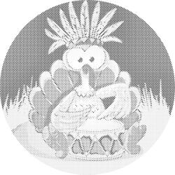  PontPöttyöző - Török dobos Méret: 50x50cm, Keretezés: Kerek keret, Szín: Piros