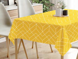 Goldea față de masă 100% bumbac - mozaic galben 120 x 180 cm