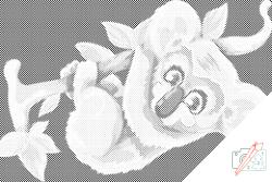 PontPöttyöző - Koala a fán Méret: 40x60cm, Keretezés: Keret nélkül (csak a vászon), Szín: Fekete