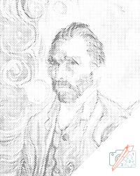  PontPöttyöző - Vincent Van Gogh Méret: 40x50cm, Keretezés: Keret nélkül (csak a vászon), Szín: Zöld