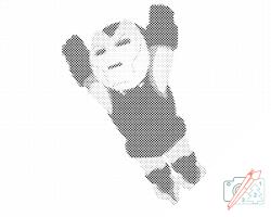  PontPöttyöző - Vasember - Bosszúállók Méret: 30x40cm, Keretezés: Keret nélkül (csak a vászon), Szín: Fekete