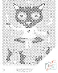  PontPöttyöző - Tarokk kártya - Varázsló Méret: 40x50cm, Keretezés: Keret nélkül (csak a vászon), Szín: Kék