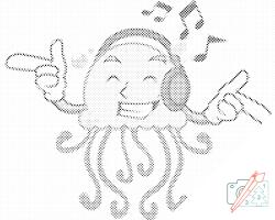  PontPöttyöző - DJ Medúza Méret: 30x40cm, Keretezés: Keret nélkül (csak a vászon), Szín: Piros