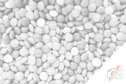  PontPöttyöző - Lencse Méret: 40x60cm, Keretezés: Keret nélkül (csak a vászon), Szín: Kék