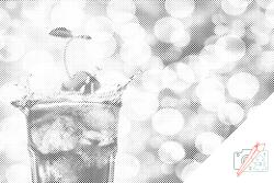  PontPöttyöző - Meggy egy jeges ital tetején Méret: 40x60cm, Keretezés: Keret nélkül (csak a vászon), Szín: Piros