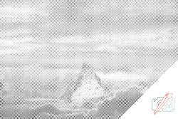  PontPöttyöző - Felhőbe boruló felhők Méret: 40x60cm, Keretezés: Keret nélkül (csak a vászon), Szín: Piros