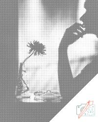  PontPöttyöző - Délutáni pihenő Méret: 30x40cm, Keretezés: Keret nélkül (csak a vászon), Szín: Fekete