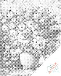  PontPöttyöző - Nyári csokor Méret: 40x50cm, Keretezés: Keret nélkül (csak a vászon), Szín: Zöld