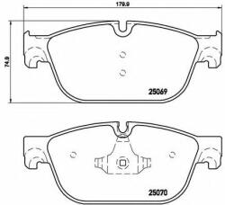 BREMBO Set placute frana, frana disc PEUGEOT 508 (2010 - 2016) BREMBO P 61 115