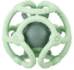  Set 2 mingi din silicon pentru dentitie, verde deschis si verde inchis, Nattou