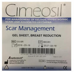 IMPLANTECH Cimeosil Scar ManagementGel Sheet, 25.4 cm x 30.5 cm, Implantech