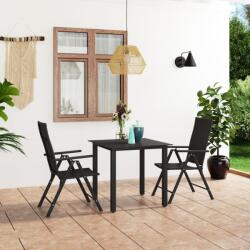 vidaXL 3 részes fekete 3060046