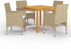 vidaXL 5 részes bézs 3067673