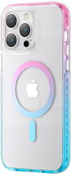 Kingxbar Husa Ice Crystal Series pentru iPhone 14 Plus MagSafe in roz si albastru (6959003509222)