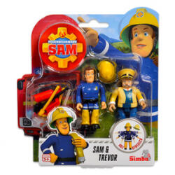 Simba Toys Sam, a tűzoltó: 2 darabos figura - Sam és Trevor (109251043038) - aqua