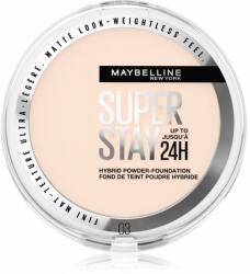 Maybelline New York SuperStay 24H Hybrid Powder-Foundation kompakt púderes alapozó matt hatásért árnyalat 03 9 g