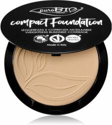 puroBIO Cosmetics Compact Foundation kompakt púderes alapozó SPF 10 árnyalat 02 9 g