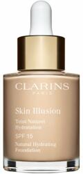 Clarins Skin Illusion Natural Hydrating Foundation világosító hidratáló make-up SPF 15 árnyalat 105N Nude 30 ml