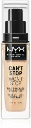 NYX Professional Makeup Can't Stop Won't Stop Full Coverage Foundation Magas fedésű alapozó árnyalat 06 Vanilla 30 ml