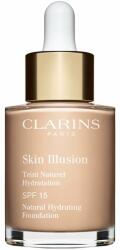 Clarins Skin Illusion Natural Hydrating Foundation világosító hidratáló make-up SPF 15 árnyalat 102.5C Porcelain 30 ml