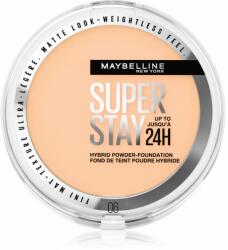 Maybelline New York SuperStay 24H Hybrid Powder-Foundation kompakt púderes alapozó matt hatásért árnyalat 06 9 g
