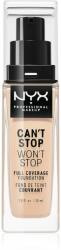 NYX Professional Makeup Can't Stop Won't Stop Full Coverage Foundation Magas fedésű alapozó árnyalat 05 Light 30 ml