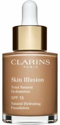 Clarins Skin Illusion Natural Hydrating Foundation világosító hidratáló make-up SPF 15 árnyalat 113C Chestnut 30 ml