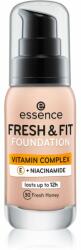 Essence Fresh & Fit folyékony make-up árnyalat 30 Fresh Honey 30 ml