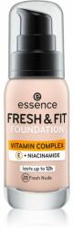 essence Fresh & Fit folyékony make-up árnyalat 20 Fresh Nude 30 ml