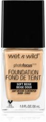 Wet n Wild Photo Focus mattító folyékony alapozó árnyalat Soft Beige 30 ml
