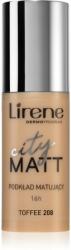 Lirene City Matt mattító folyékony alapozó kisimító hatással árnyalat 208 Toffee 30 ml