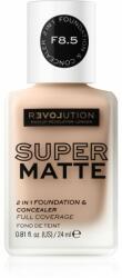 Revolution Relove Super Matte Foundation tartós matt alapozó árnyalat F8.5 24 ml