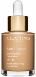 Clarins Skin Illusion Natural Hydrating Foundation világosító hidratáló make-up SPF 15 árnyalat 110N Honey 30 ml