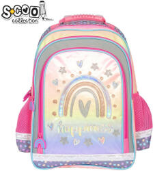 S-Cool Ghiozdan ergonomic S-COOL, 40.5 x 29 x 13.5 cm, motiv HAPPINESS (sc2122)