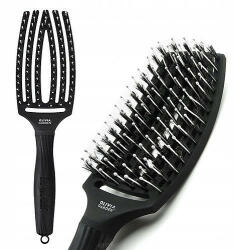 Olivia Garden Perie de par de mistret+nailon Finger Combo Black Medium (5414343017291)