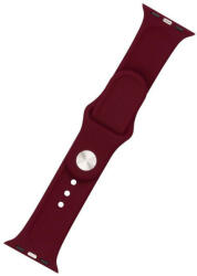 FIXED Silicone Strap Set for Apple Watch 42/44/45/49mm, burgundy red (FIXSST-434-WIRD)