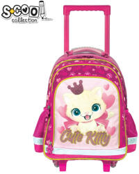 S-Cool Ghiozdan scolar tip troller S-COOL SC2287, Motiv kitty (SC2287)