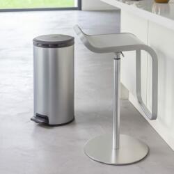 Keter Coș de gunoi cu pedală „Deco, rotund, 30 L, argintiu 225316 (443831) Cos de gunoi